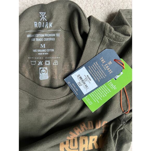 NWT Roark Wayward Youth olive graphic print short sleeve tee sizeM - Picture 4 of 4